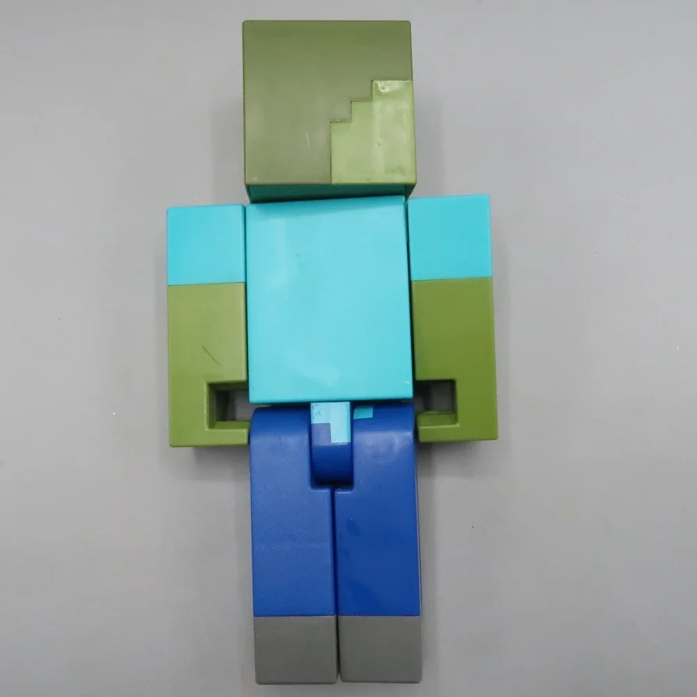 Minecraft Zombie 8 inch Mattel Plastic Posable‎ Toy 2016 Large Size